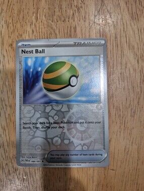 QTY 10 Pokémon Nest Ball Trainer Item Card